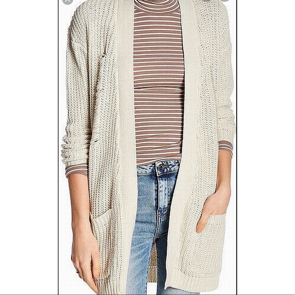 Distressed cardigan